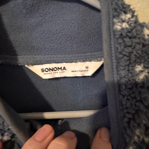 Sonoma Goods For Life® Snap-Front Fleece Jacket size Medium - Picture 3 of 6